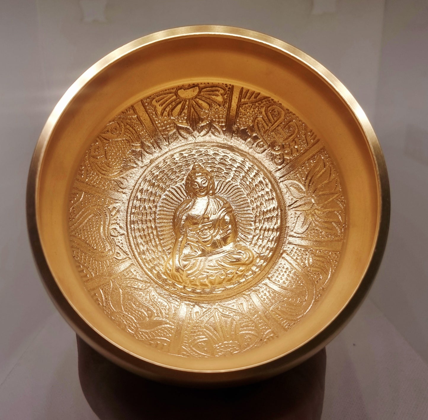 TIBETAN BRASS SINGING BOWL MED