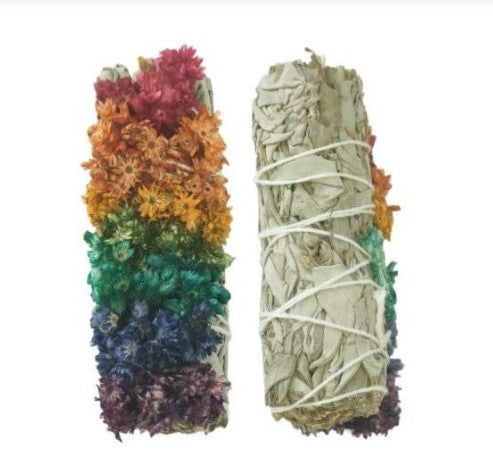 SEVEN CHAKRA CALIFORNIAN WHITE SAGE SMUDGE STICK