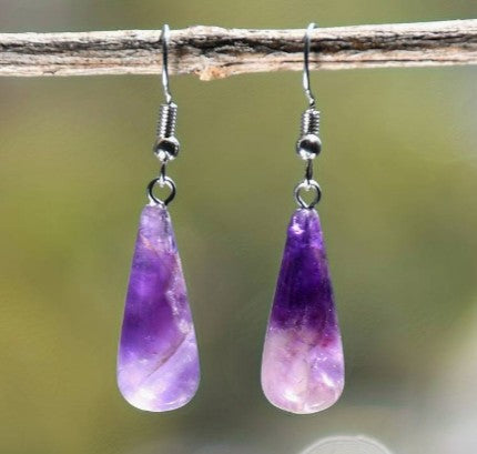 AMETHYST DROP EARRINGS - PSYCHIC ABILITIES