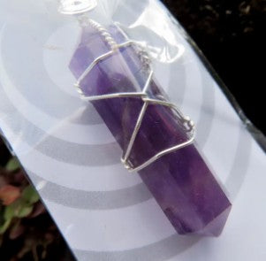 DOUBLE TERMINATED AMETHYST PENDANT - INTUITION
