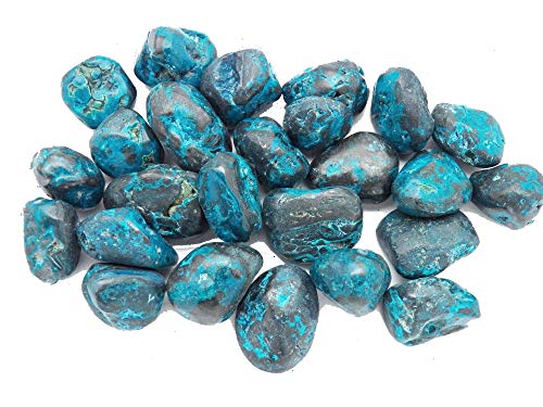 AZURITE, CHRYSOCOLLA & SHATTUCKITE POLISHED POCKET STONES