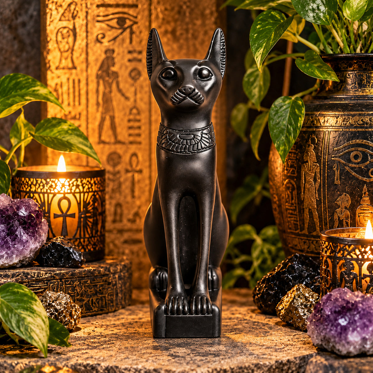 EGYPTIAN BASTET STATUE MED