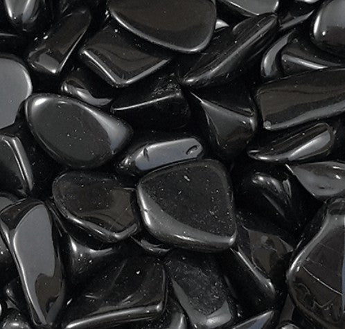 BLACK TOURMALINE POCKET STONE - SHAMANIC PROTECTION
