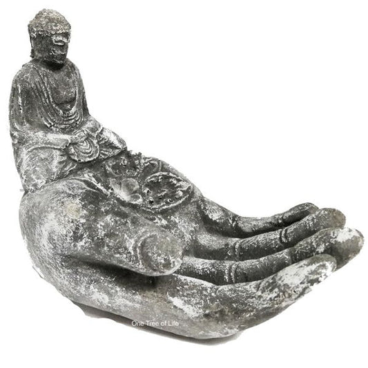 BUDDHA HAND ASH CATCHER AND INCENSE BURNER