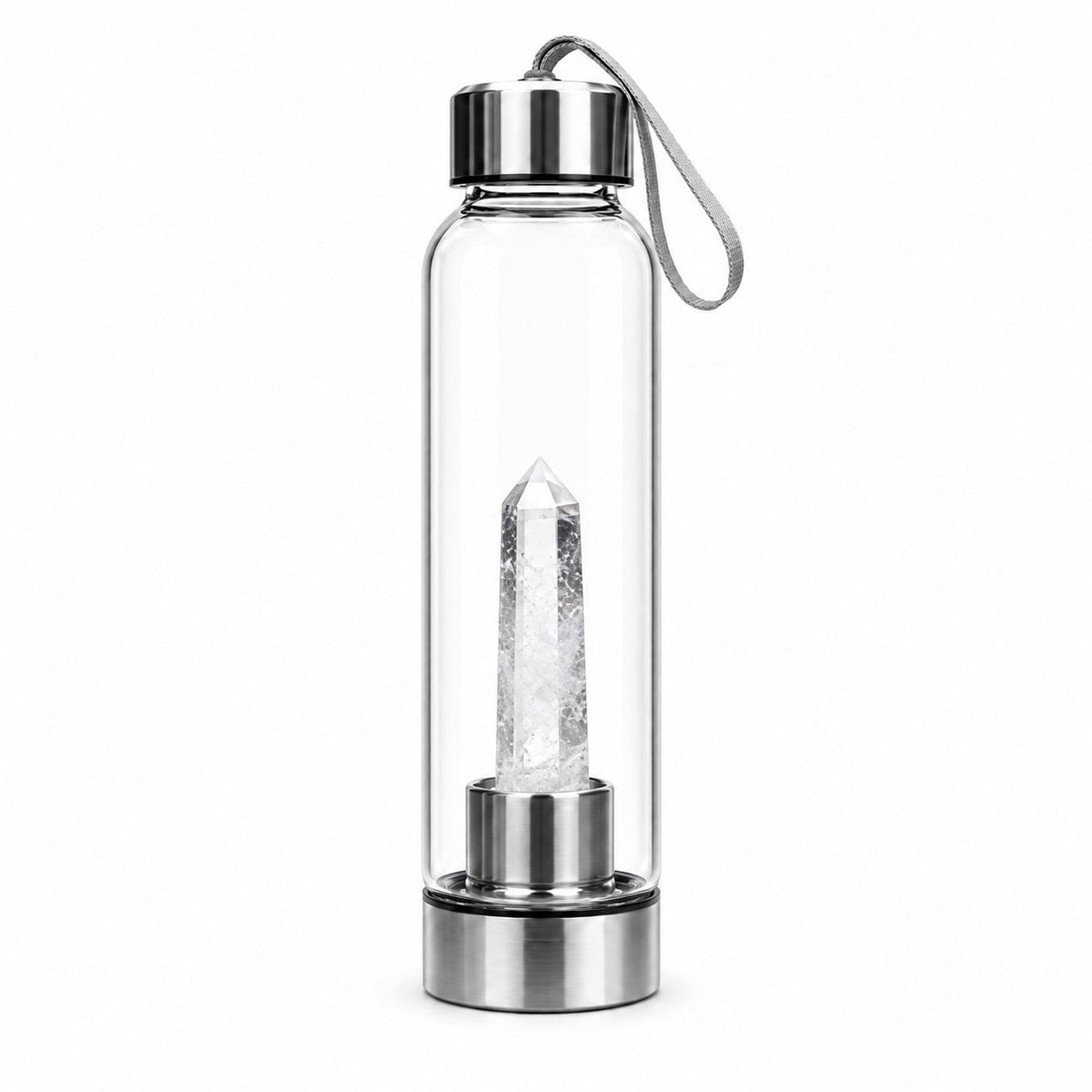 Clear Quartz Water Bottle - Wildlings Crystals South Africa