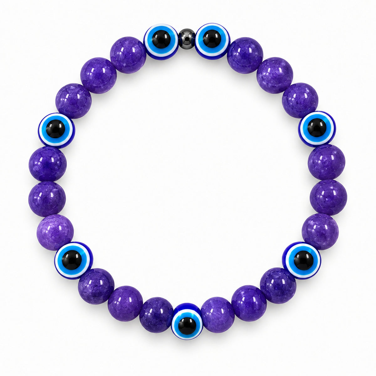 AGAINST EVIL EYE BLUE QUARTZ BRACELET