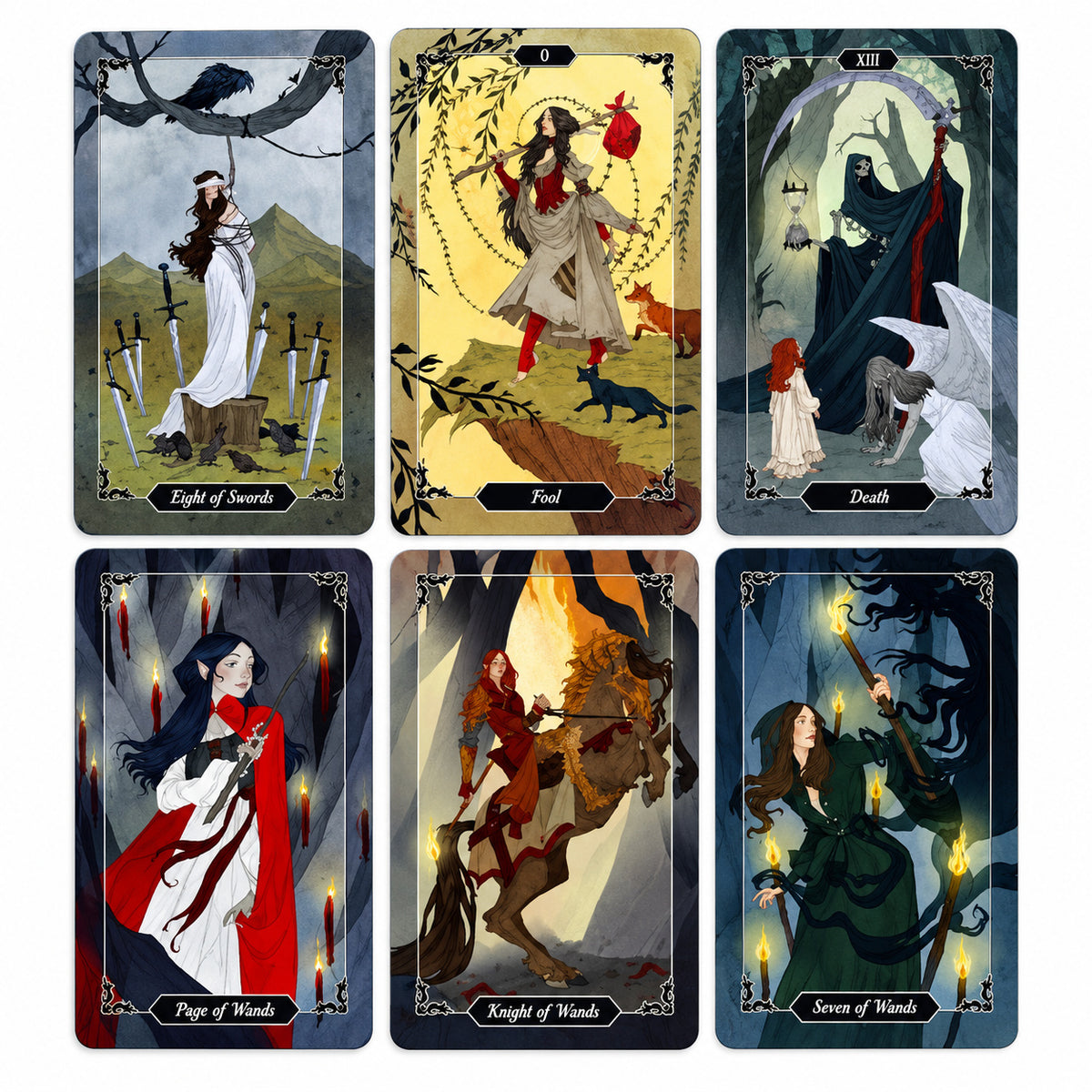 Dark Wood Tarot Deck - Wildlings Crystals South Africa