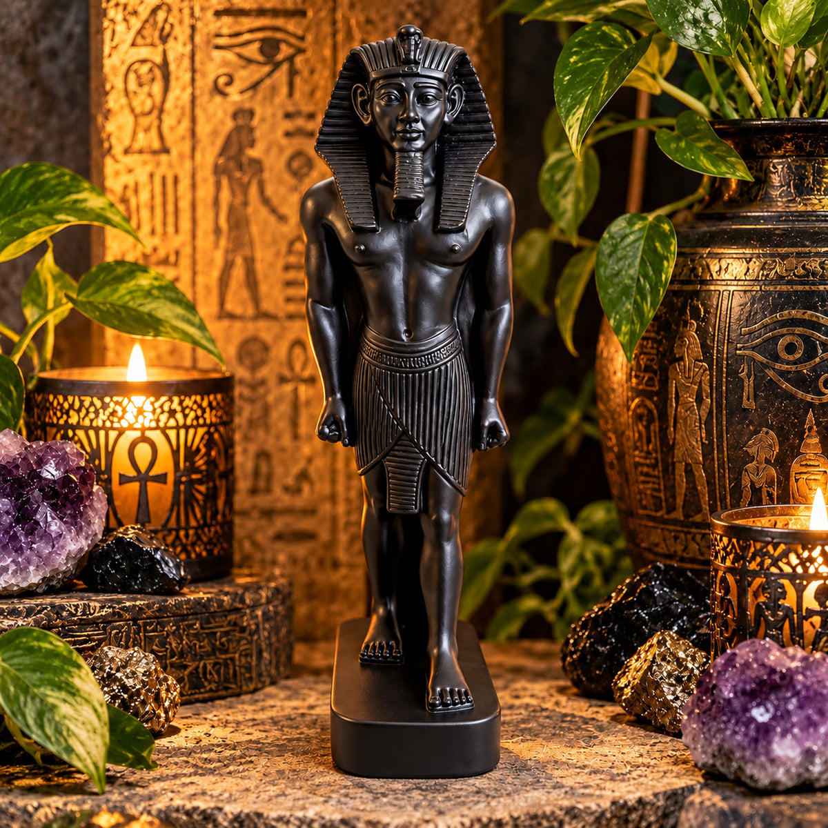 EGYPTIAN PHARAOH STATUE