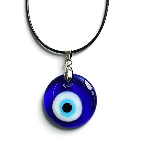 EVIL EYE NECKLACE 3cm PROTECTION – Wildlings Crystal Jewellery
