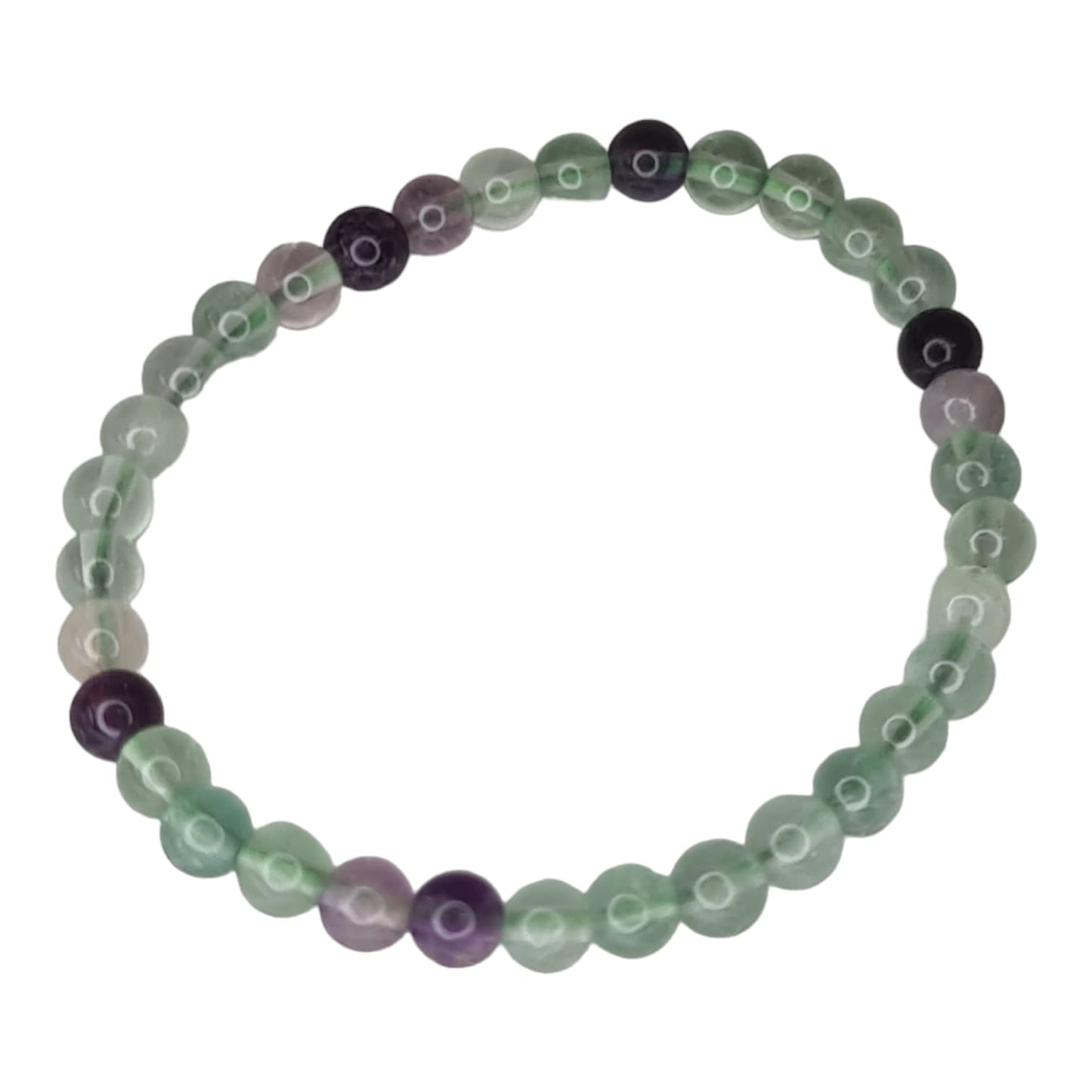 FLUORITE ENERGY BRACELET 6 mm - MENTAL CLARITY