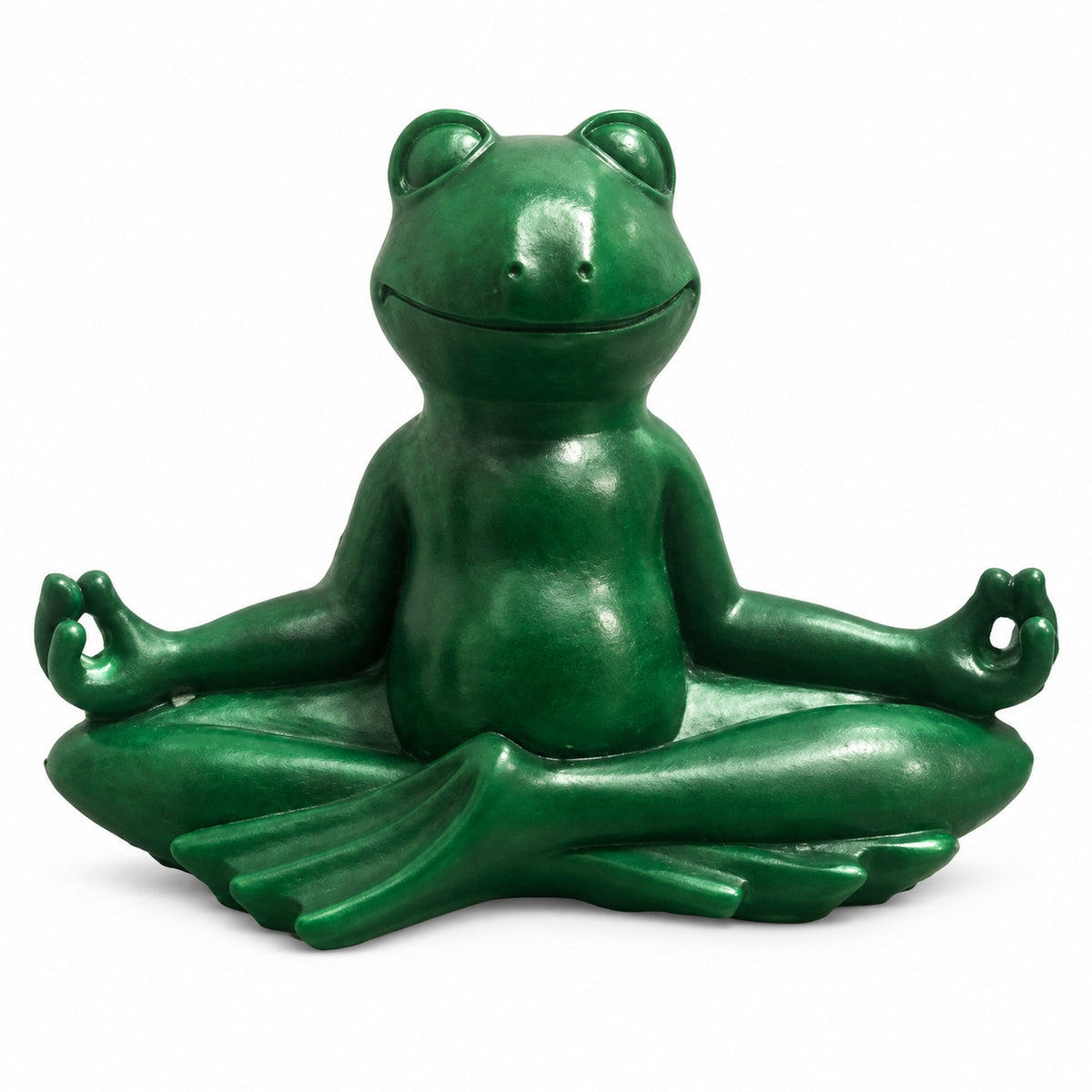 MEDITATING FROG STATUE