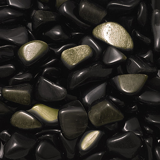 GOLDEN SHEEN OBSIDIAN POCKET STONES - MANIFESTATION