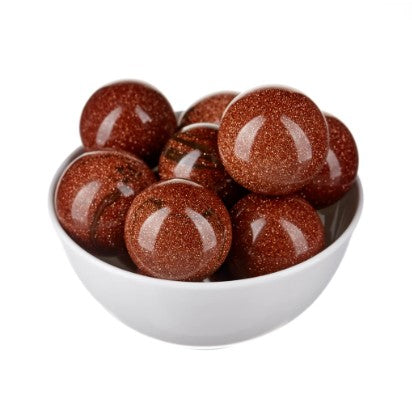 GOLDSTONE SPHERE 2 cm - AMBITION & POSITIVITY