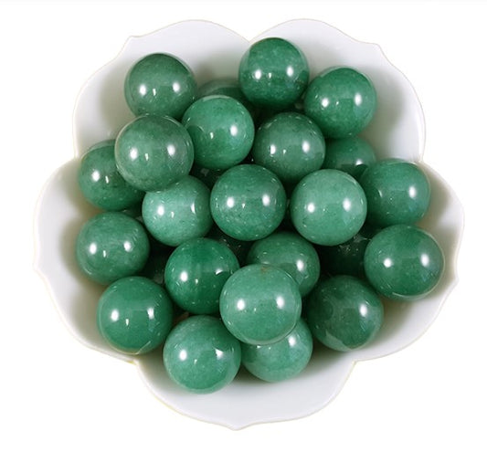 GREEN AVENTURINE SPHERE 2 cm - WEALTH & PROSPERITY
