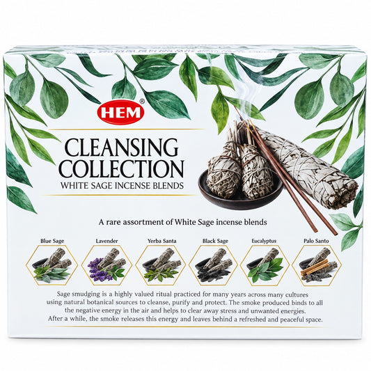 HEM CLEANSING COLLECTION WHITE SAGE INCENSE STICKS