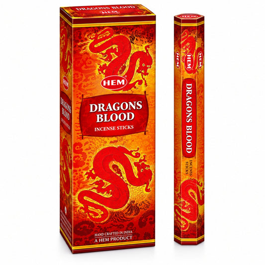 XL HEM DRAGONS BLOOD INCENSE STICKS - PURIFICATION AND PROTECTION