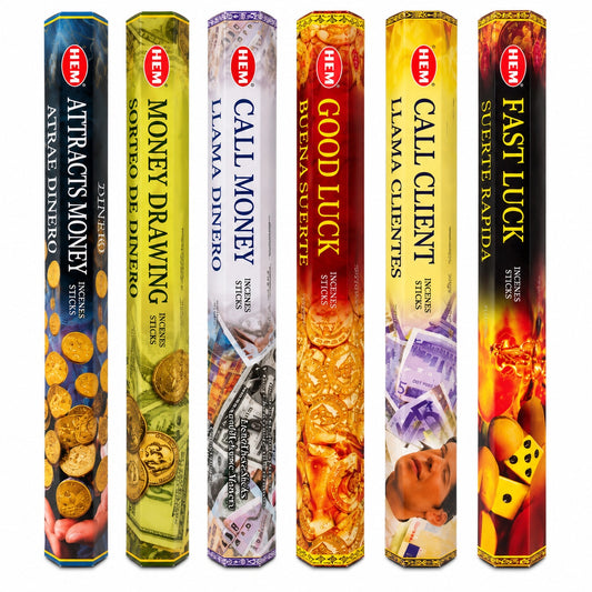 MONEY SERIES INCENSE BOX (6 IN 1) - WEALTH & PROSPERITY