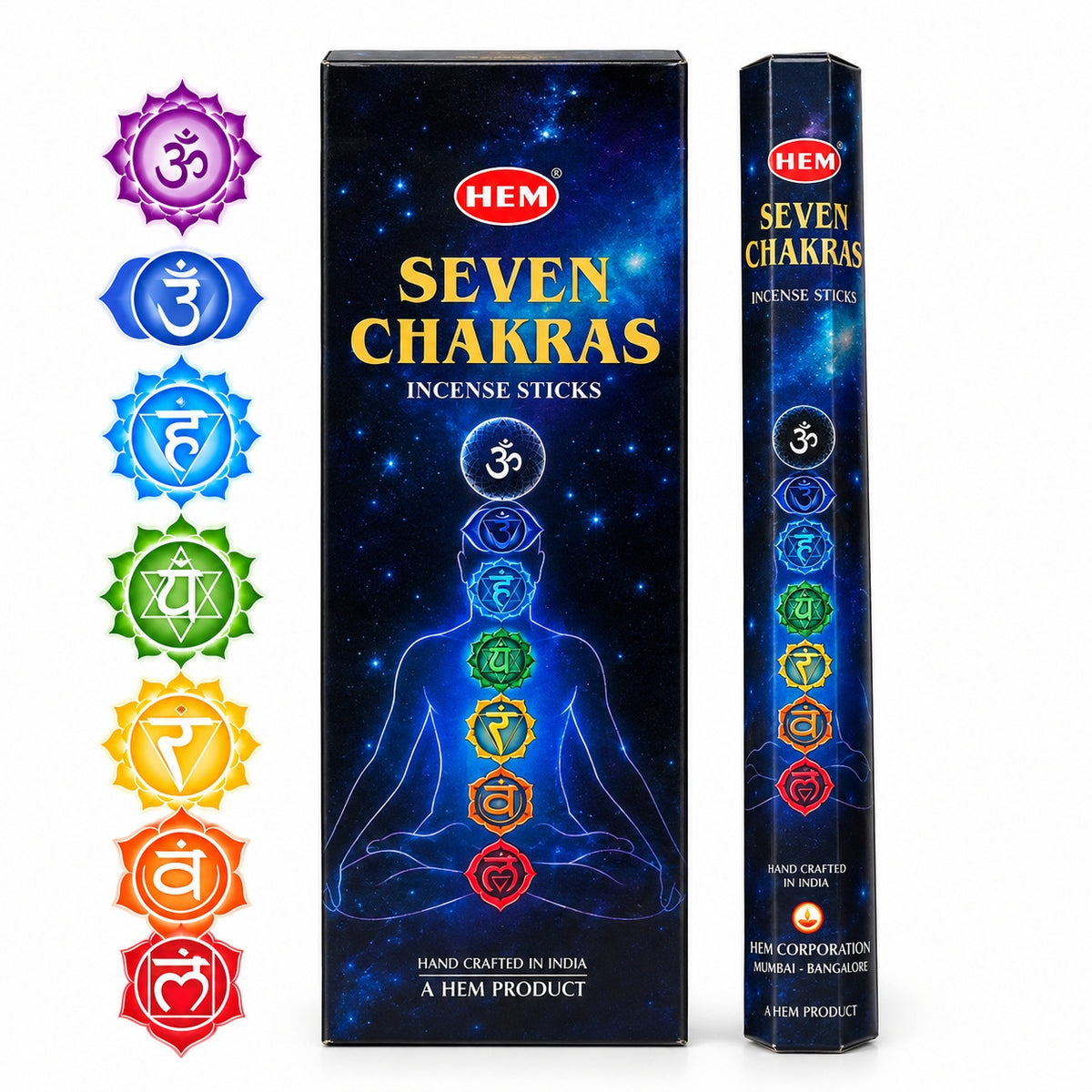 SEVEN CHAKRAS INCENSE STICKS - HEM