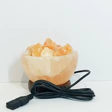 HIMALAYAN SALT FIRE BOWL LAMP USB SMALL