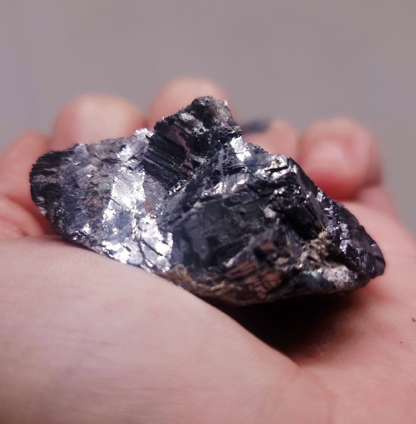 NATURAL COBBED SILVER MIRROR GALENA 145 g - SPIRITUAL TRANSFORMATION