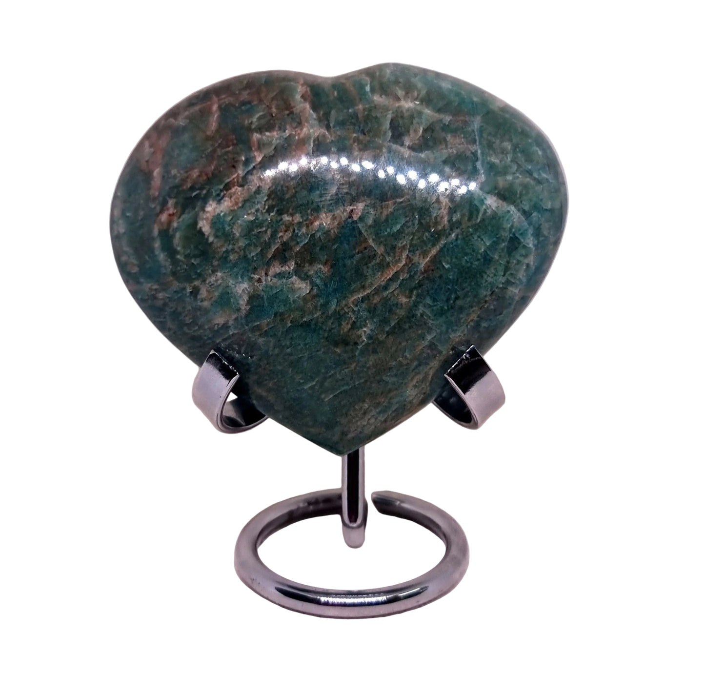 AMAZONITE POLISHED HEART 387 g - HEART HEALING