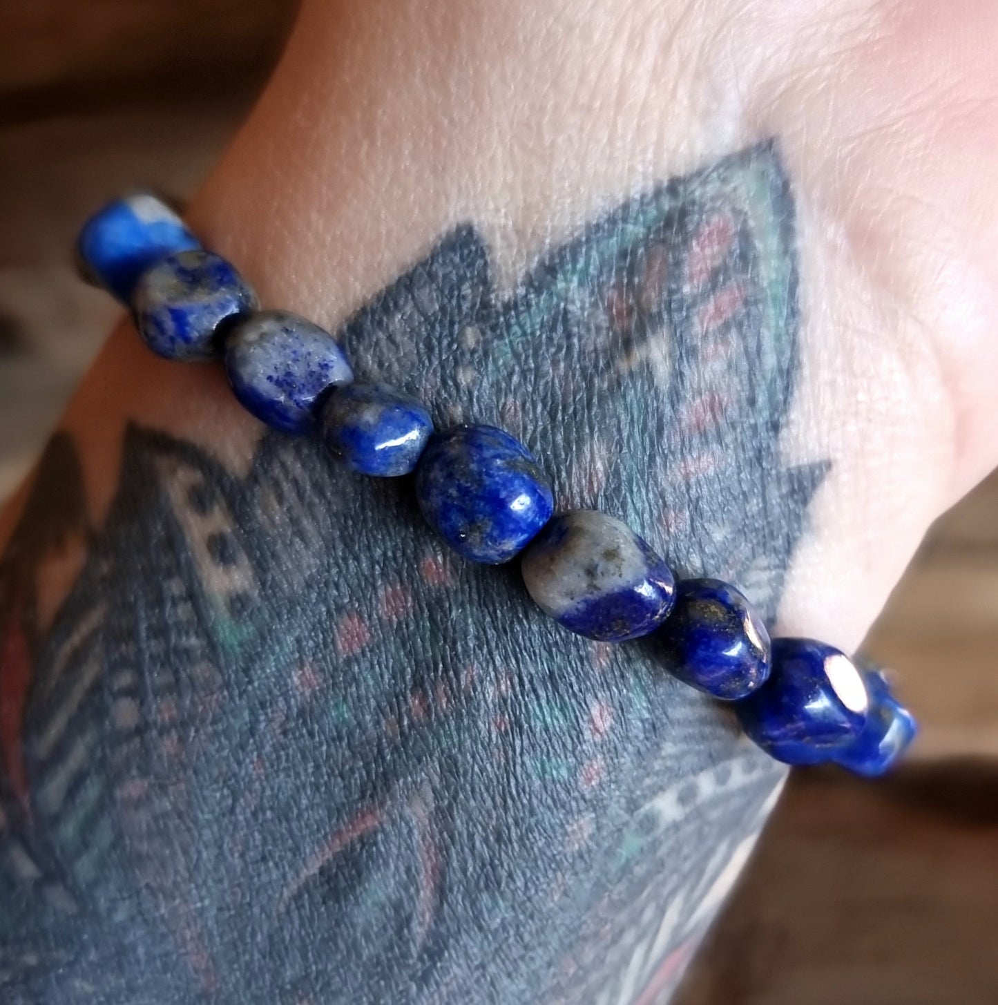 LAPIS LAZULI NUGGET BRACELET - INTUITION