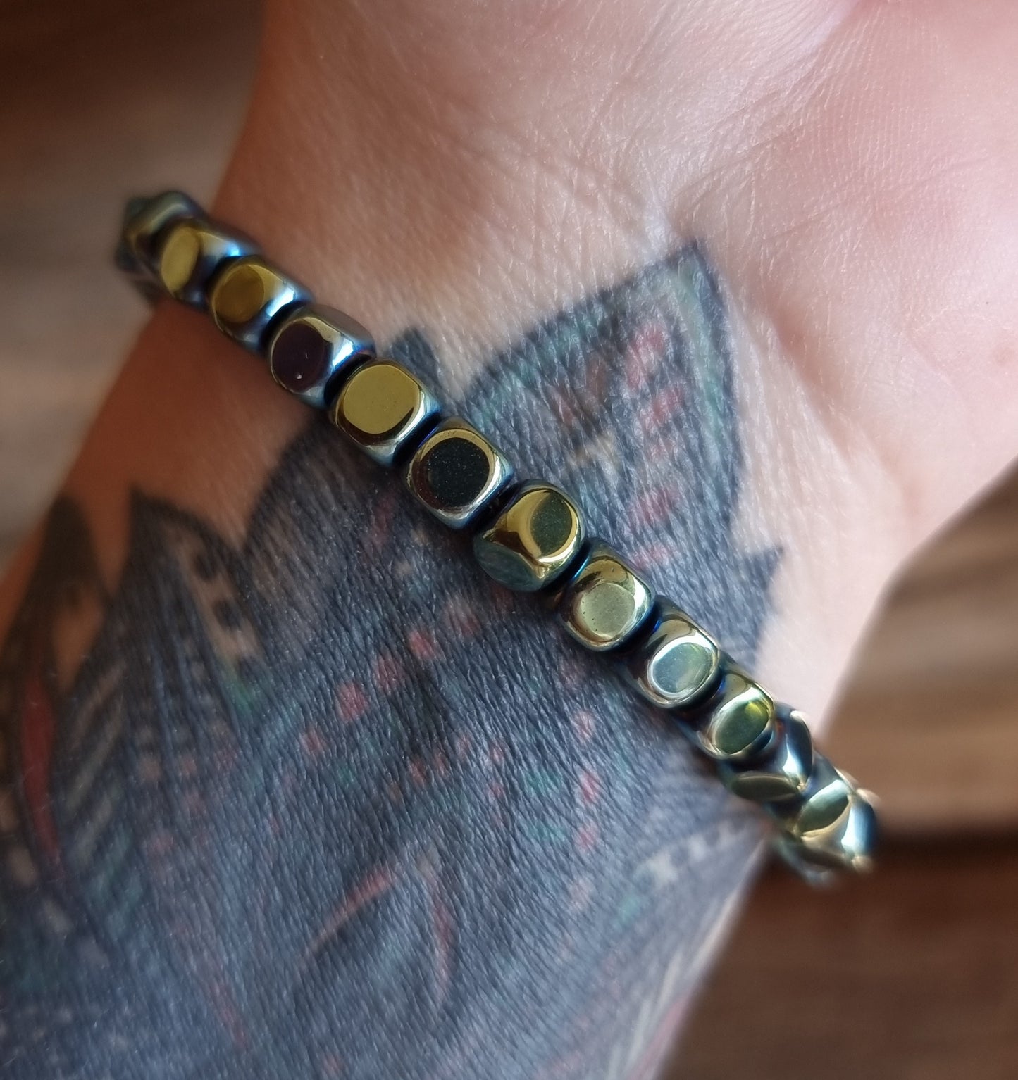 HEMATITE NUGGET BRACELET - GROUNDING AND PROTECTION