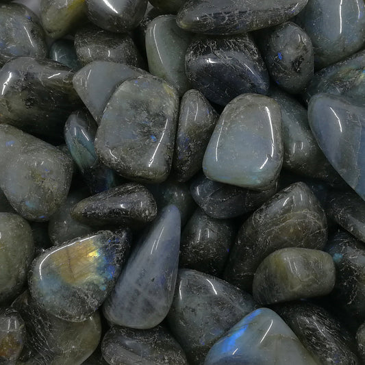 LABRADORITE TUMBLED POCKET STONE XL - TRANSFORMATION