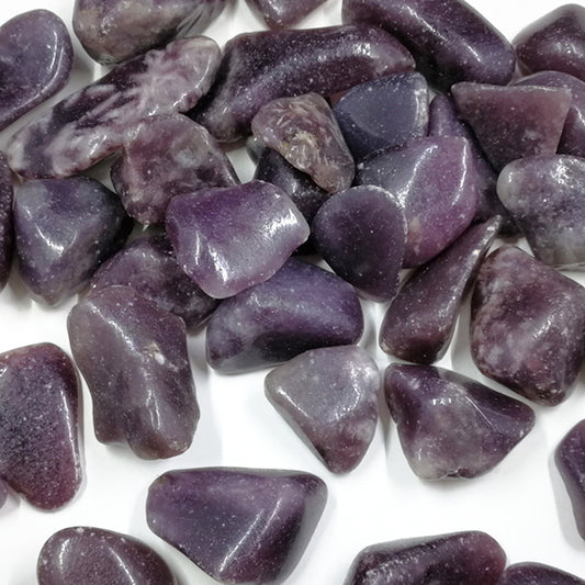 LEPIDOLITE POCKET STONES - TRANSITION