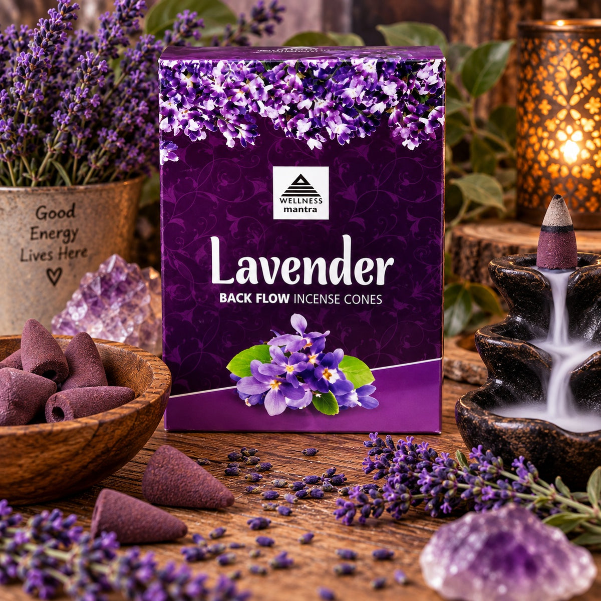 BACKFLOW LAVENDER INCENSE CONES