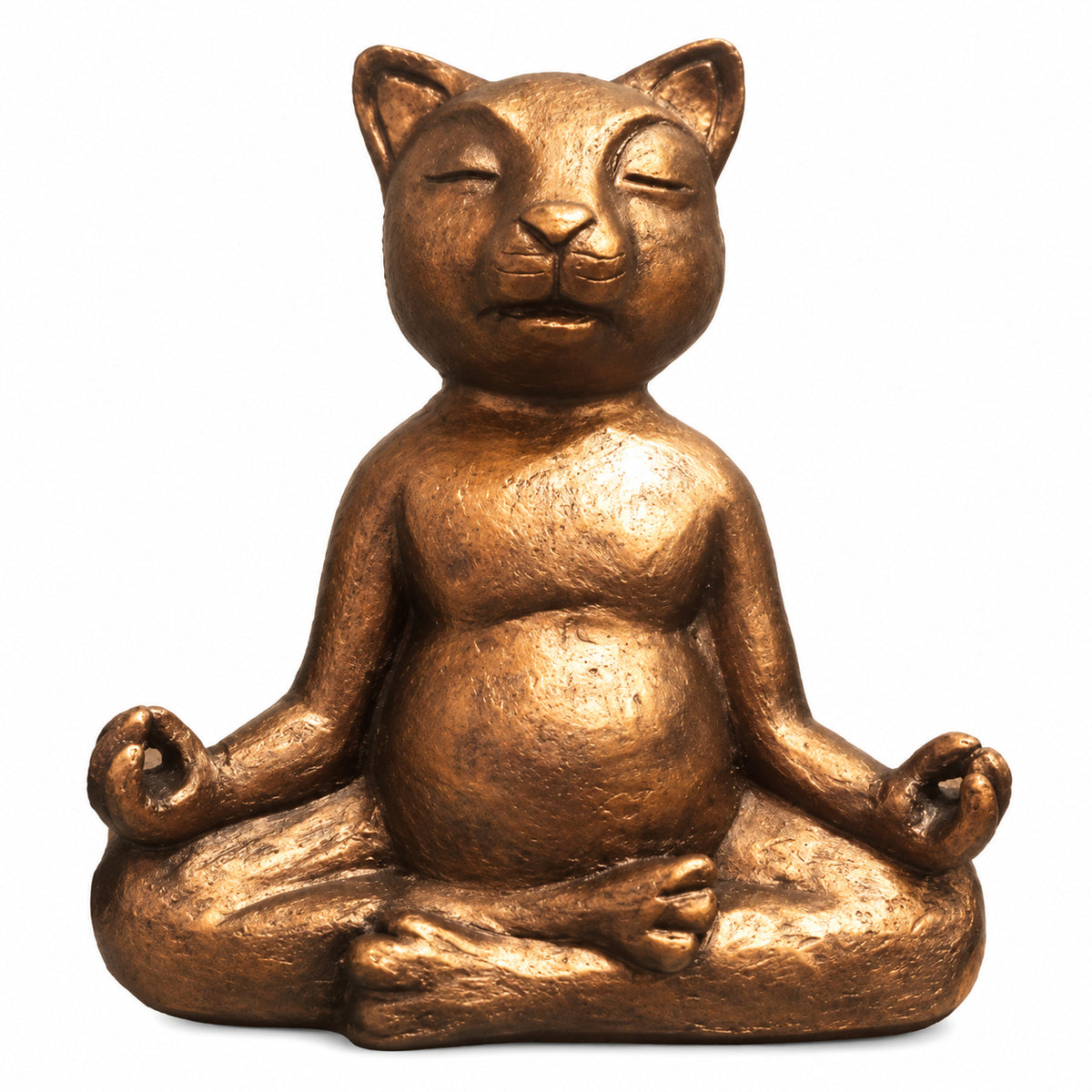 MEDITATING CAT STATUE