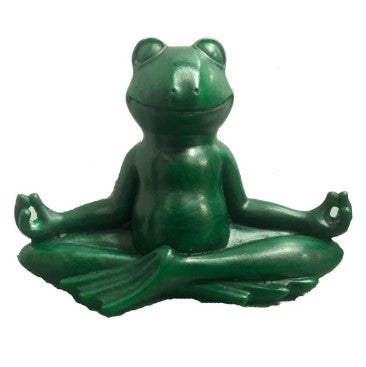 MEDITATING FROG STATUE