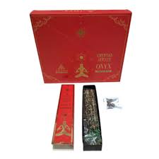 BLACK ONYX CRYSTAL SCENTS INCENSE SMUDGE STICKS