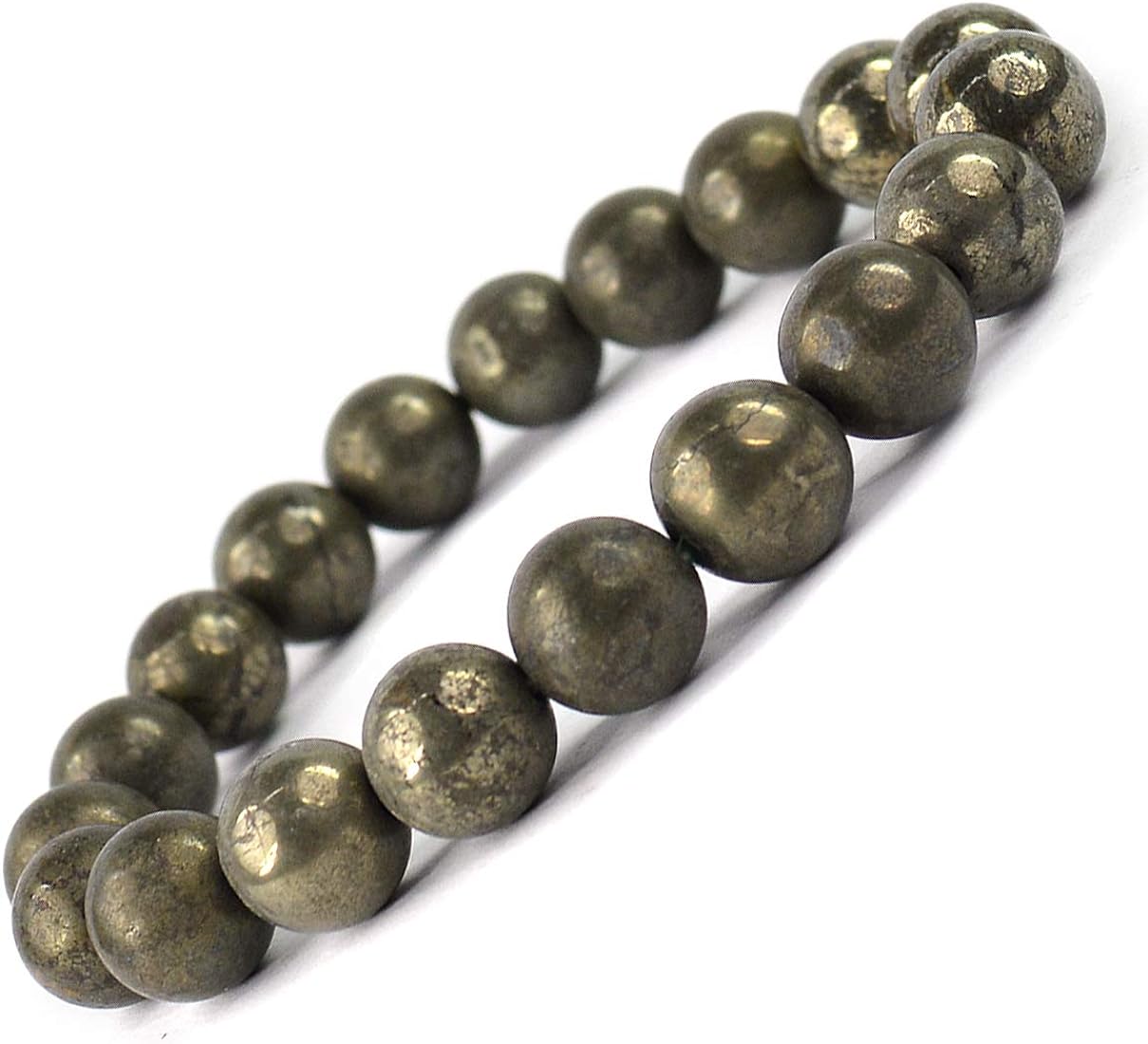 PYRITE ENERGY BRACELET 8 mm - WEALTH & ABUNDANCE