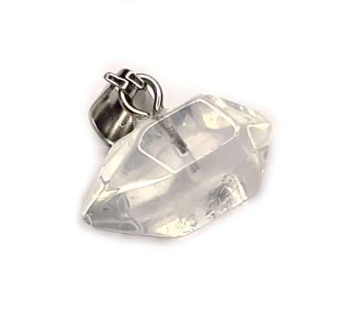 CLEAR QUARTZ DOUBLE TERMINATED PENDANT - MASTER HEALER