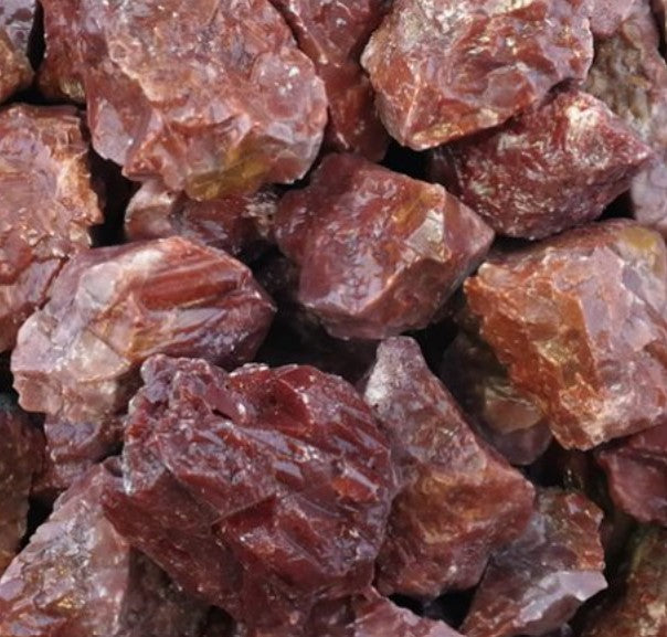 RED CALCITE ROUGH - GROUNDING