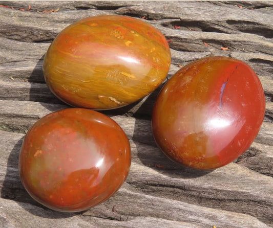 RED FLAME JASPER GALLETS - GROUNDING & ENDURANCE