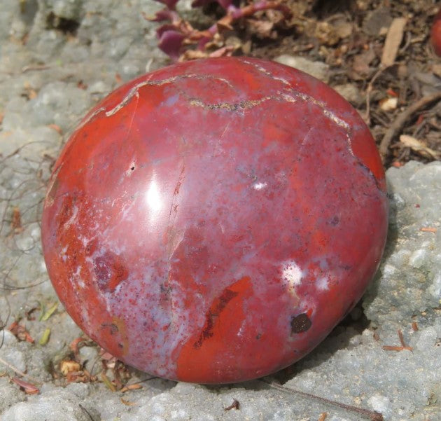 RED FLAME JASPER GALLETS - GROUNDING & ENDURANCE