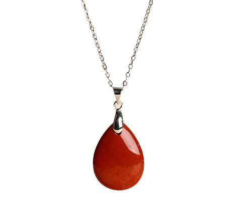 RED JASPER PENDANT NECKLACE - GROUNDING