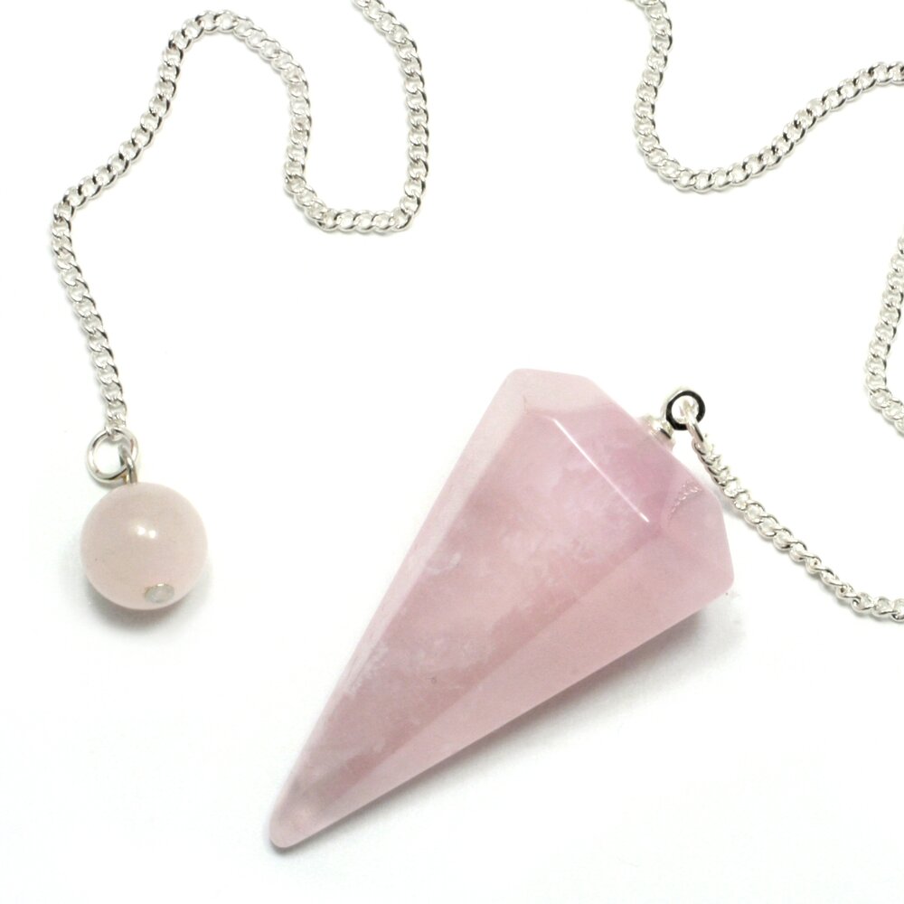 ROSE QUARTZ SML PENDULUM - DIVINATION