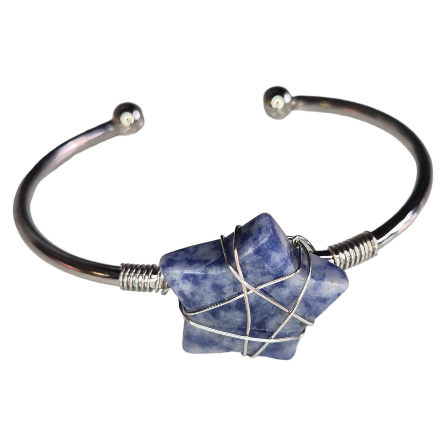 SODALITE STAR BANGLE - INTUITION