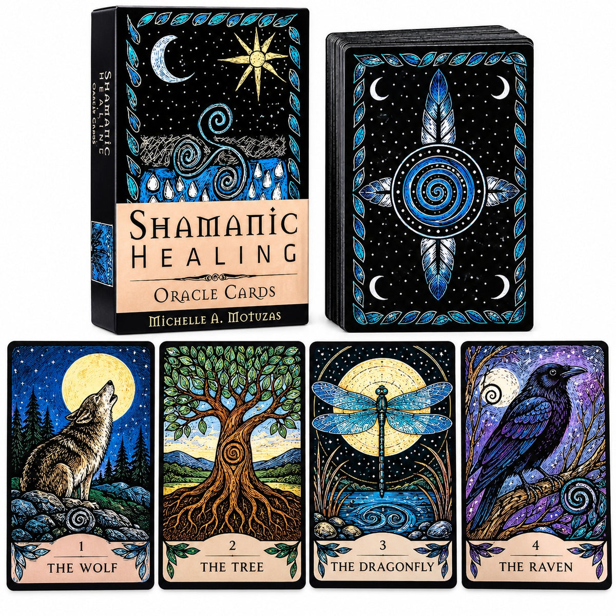 Shamanic Healing Oracle Cards Pocket Size - Wildlings Crystals South Africa