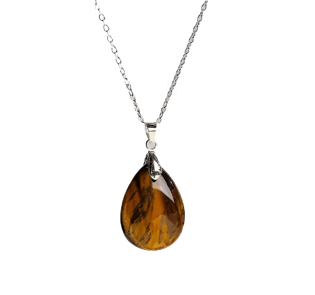 TIGER EYE PENDANT NECKLACE - COURAGE & PROTECTION