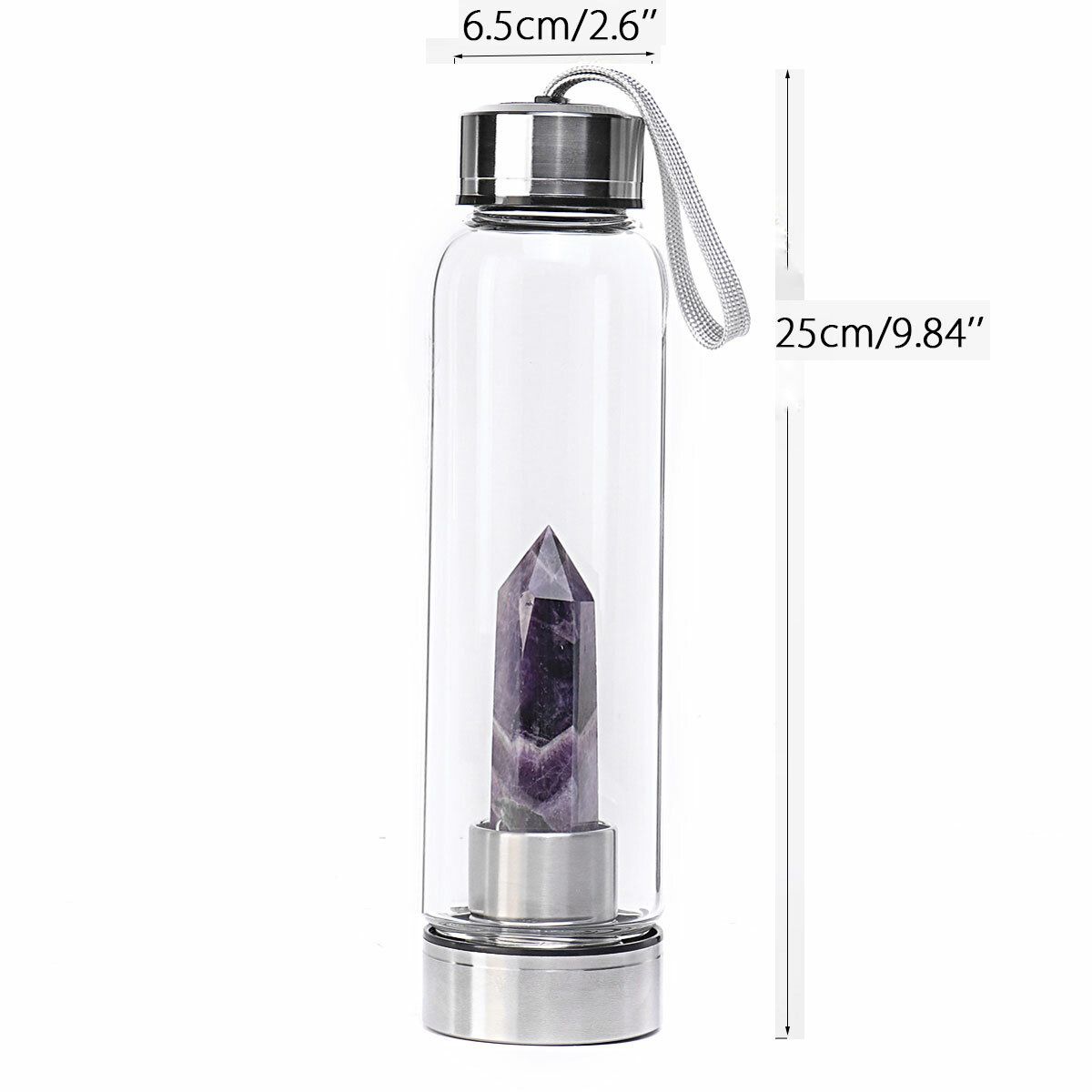 ROSE QUARTZ WATER BOTTLE - LOVE