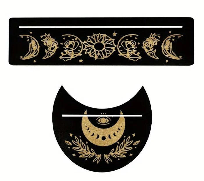 TAROT WOODEN MOON CARD STAND