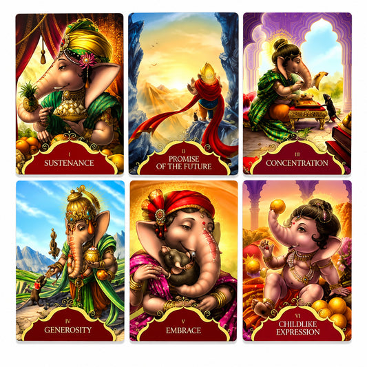 WHISPERS OF LORD GANESHA ORACLE CARDS POCKET SIZE