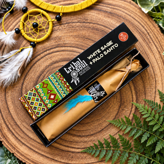 TRIBAL SOUL WHITE SAGE & PALO SANTO SMUDGE STICKS