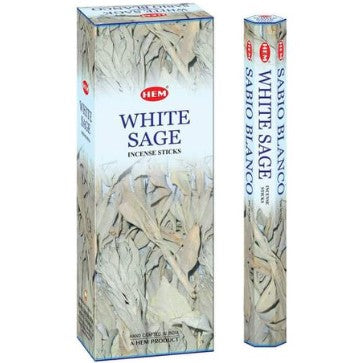 XL HEM WHITE SAGE INCENSE STICKS - PURIFICATION