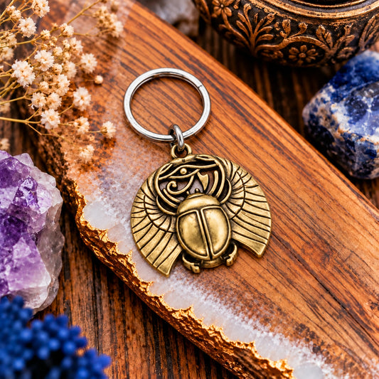 Egyptian Scarab keychain lifestyle image