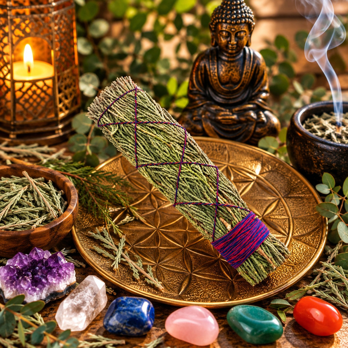 CEDAR SMUDGE WAND 12 cm
